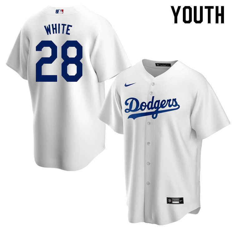 Nike Youth #28 Tyler White Los Angeles Dodgers Baseball Jerseys Sale-White
